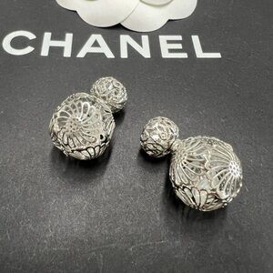 Sterling Silver Floral Earrings